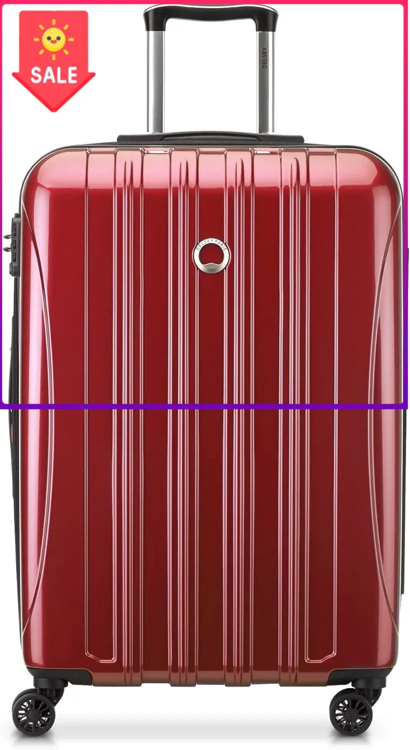 Sale price DELSEY PARIS Helium Aero Hardside Expandable Luggage with Spinner Wheels, Brick Red, Checked-Medium 24 Inch
Sale price DELSEY PARIS Helium Aero Hardside Expandable Luggage with Spinner Wheels, Brick Red, Checked-Medium 24 Inch