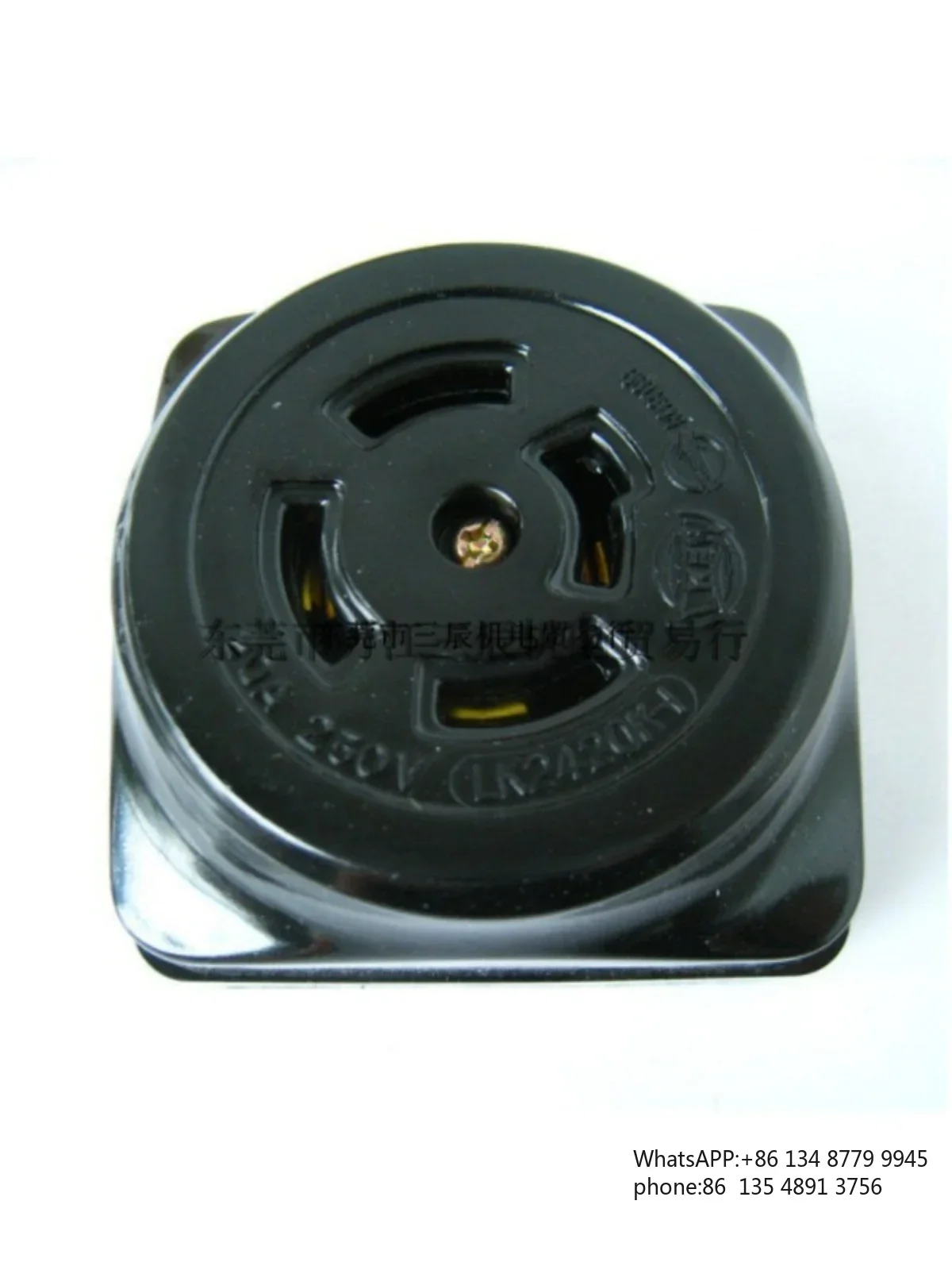 surface-mounted bakelite LK2420K 20A250V4P rotary self-locking socket WK2420 black
surface-mounted bakelite LK2420K 20A250V4P rotary self-locking socket WK2420 black
