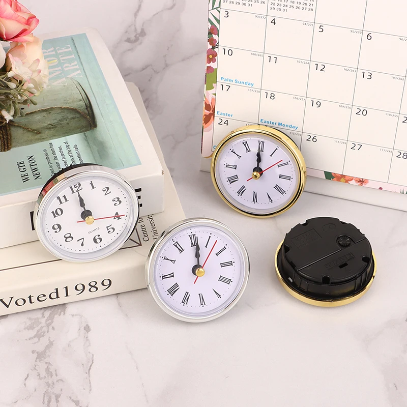 Home Classic Clocks Crafted Quartz Movement 2-1/2" (65mm) Round Clock Head Insert Roman Numerals Hourly Clock Arabic Numerals
Home Classic Clocks Crafted Quartz Movement 2-1/2" (65mm) Round Clock Head Insert Roman Numerals Hourly Clock Arabic Numerals