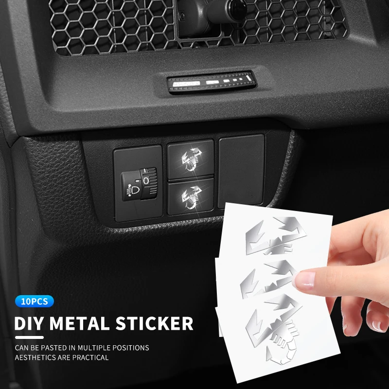 2/5/10pcs 3D Metal Car Emblem Sticker Decor Badge Decal Interior Styling For Abarth Scorpion 500 500e 500c1000TC 1100 595 695
2/5/10pcs 3D Metal Car Emblem Sticker Decor Badge Decal Interior Styling For Abarth Scorpion 500 500e 500c1000TC 1100 595 695