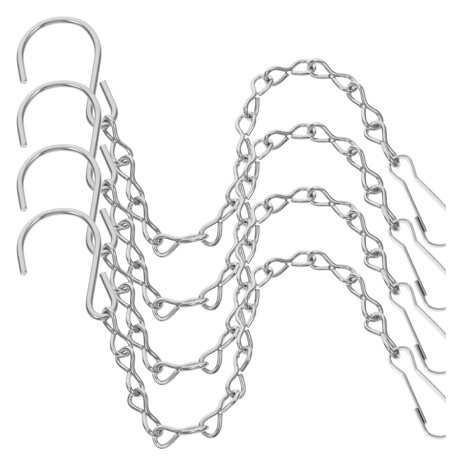 4 Pcs Basket The Chain Decorative Stainless Steel Chains for Hanging Plants Bird Feeders Silver Planters
4 Pcs Basket The Chain Decorative Stainless Steel Chains for Hanging Plants Bird Feeders Silver Planters