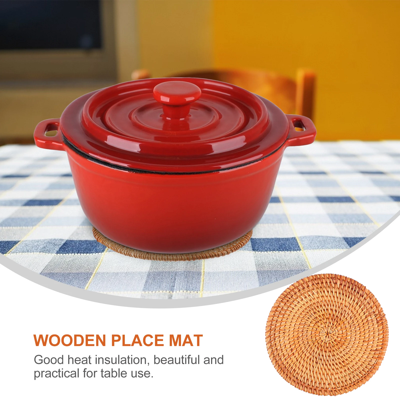 Rattan Heat Insulation Mat 20cm Wooden Bowl Place Simple Cup Coaster Practical Kitchen Table Pad Protect Scratch Stain Oil
Rattan Heat Insulation Mat 20cm Wooden Bowl Place Simple Cup Coaster Practical Kitchen Table Pad Protect Scratch Stain Oil