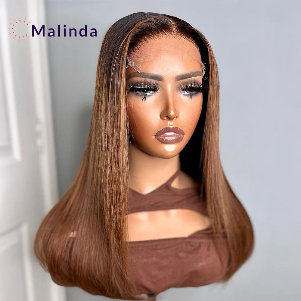 Dark Brown Ombre 1B 4 Colored Wig 13x4 Bone Straight Transparent Lace Front Glueless Wig Pre Plucked Human Hair Ready To Wear
Dark Brown Ombre 1B 4 Colored Wig 13x4 Bone Straight Transparent Lace Front Glueless Wig Pre Plucked Human Hair Ready To Wear