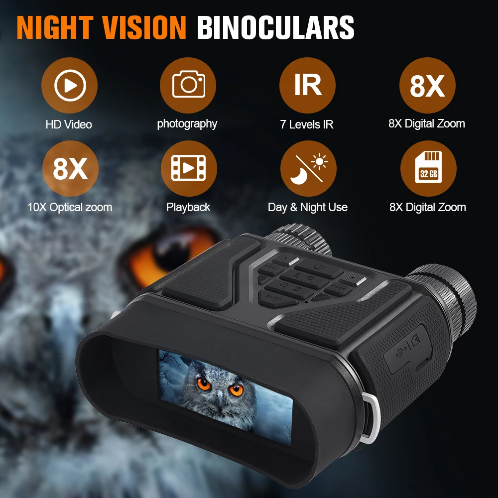 8-кратное оптическое и 10-кратное цифровое увеличение – Общее увеличение до 80-кратного, обеспечивая четкое и детализированное наблюдение днем и ночью.
8-кратное оптическое и 10-кратное цифровое увеличение – Общее увеличение до 80-кратного, обеспечивая четкое и детализированное наблюдение днем и ночью.