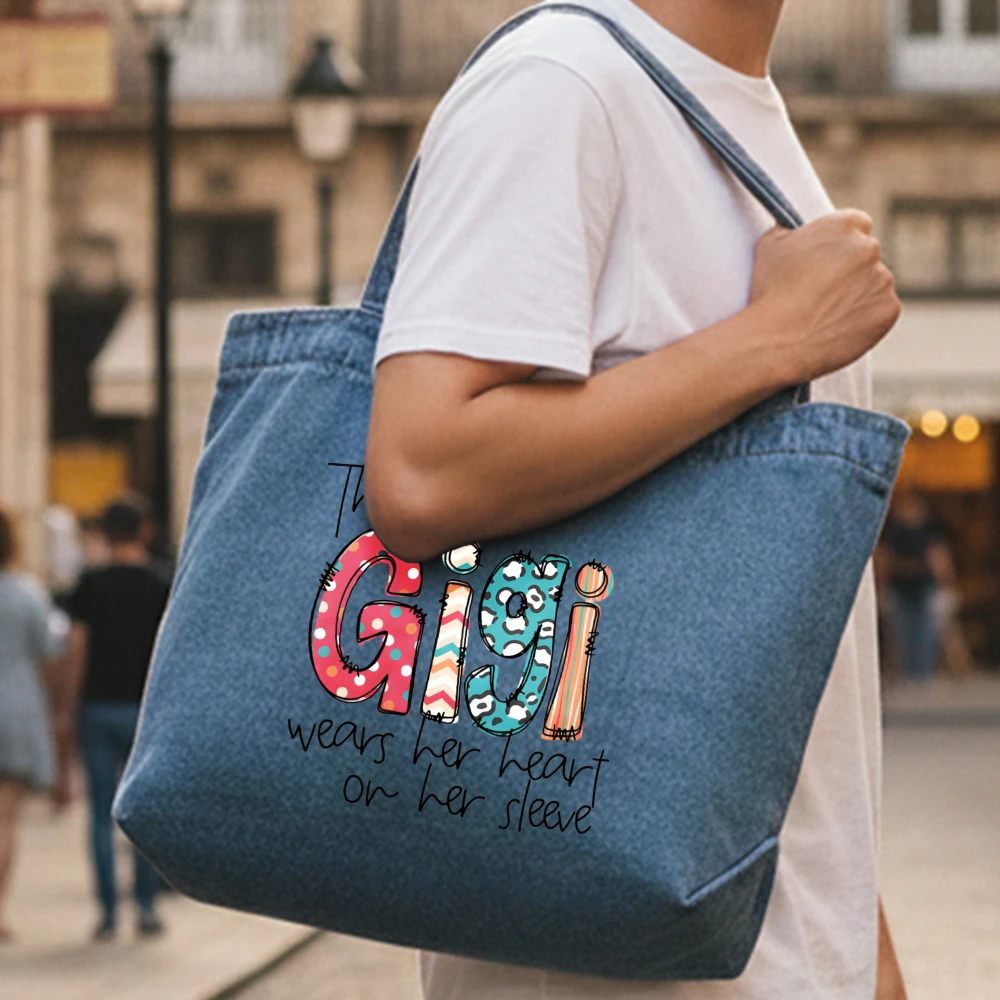 Denim Tote Bag, Large Capacity Beach Shopping Bag, Gift for Birthday, Mother's Day, Summer Travel Bag, Everyday Carryall, Travel
Denim Tote Bag, Large Capacity Beach Shopping Bag, Gift for Birthday, Mother's Day, Summer Travel Bag, Everyday Carryall, Travel