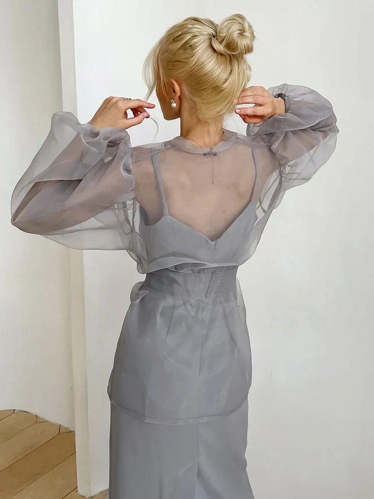 Сексуальные сетчатые кардиганы-топы с поясами, женские блузки с пышными рукавами для вечеринок, тонкие вечерние рубашки Y2K на шнуровке 2024
Сексуальные сетчатые кардиганы-топы с поясами, женские блузки с пышными рукавами для вечеринок, тонкие вечерние рубашки Y2K на шнуровке 2024