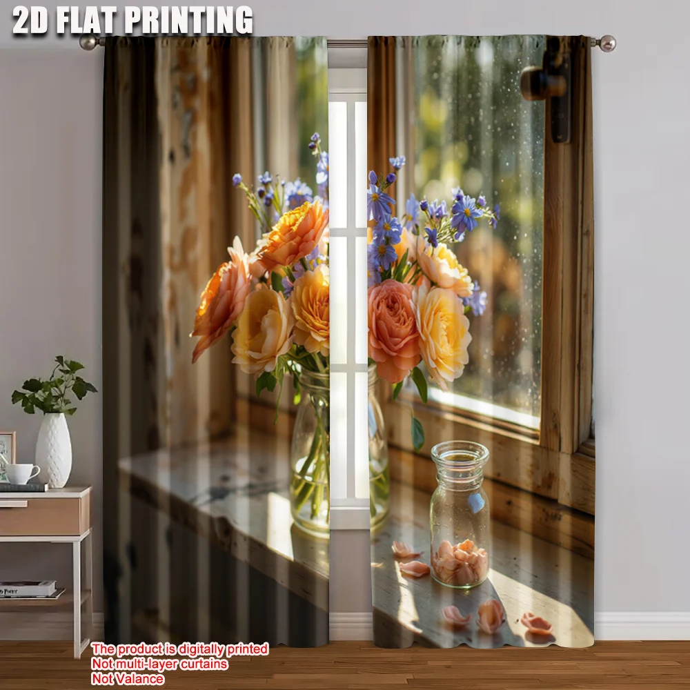 2pc, Window Drapes flowers and plant Polyester,Without Electricity Holiday Decorations Suitable for Home & Party Decoration
2pc, Window Drapes flowers and plant Polyester,Without Electricity Holiday Decorations Suitable for Home & Party Decoration