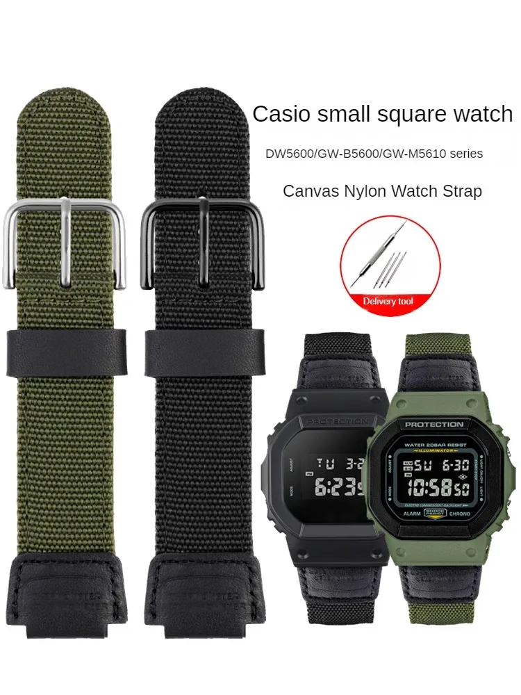 Адаптирован для C-a-s-i-o Small Square DW5600 GW-5000 5035 GW-M5610 мужской холщовый нейлоновый ремешок для часов
Адаптирован для C-a-s-i-o Small Square DW5600 GW-5000 5035 GW-M5610 мужской холщовый нейлоновый ремешок для часов