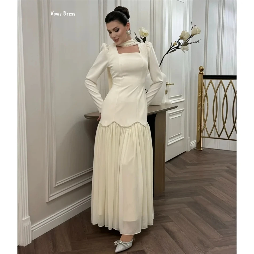 Vows Chiffon Robes De Cocktail Dresses for Special Occasions Luxurious Party Dresses Luxury Square Leader Custom Made Gala Dress
Vows Chiffon Robes De Cocktail Dresses for Special Occasions Luxurious Party Dresses Luxury Square Leader Custom Made Gala Dress
