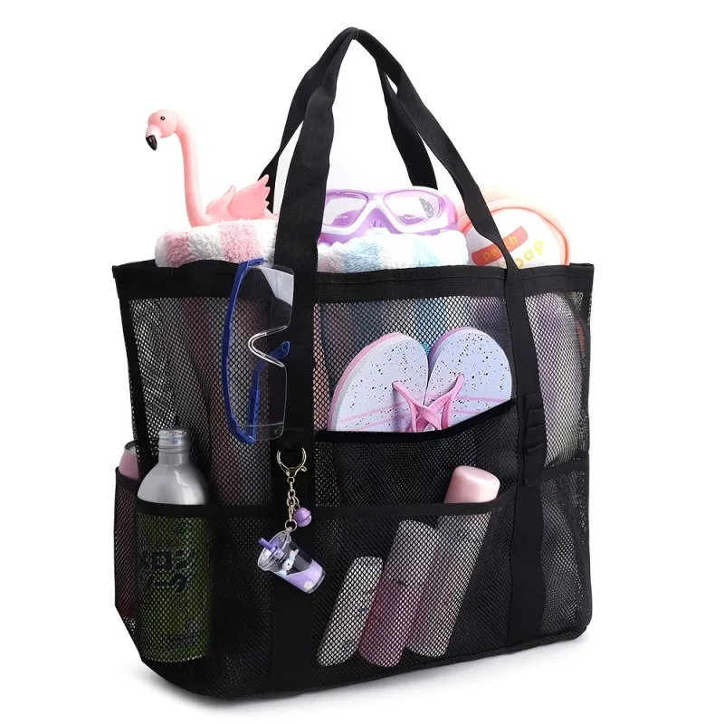 Mesh beach bag extra large capacity beach toy storage perfect for the beach and sea
Mesh beach bag extra large capacity beach toy storage perfect for the beach and sea