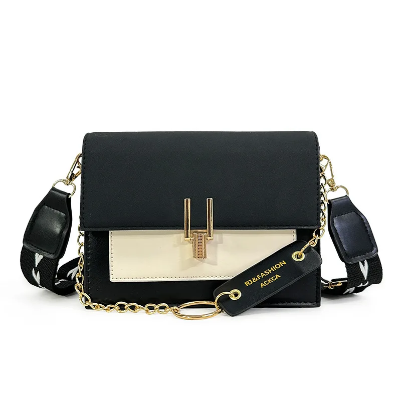Chain broadband Korean version single shoulder crossbody fashionable frosted contrasting small square bag
Chain broadband Korean version single shoulder crossbody fashionable frosted contrasting small square bag