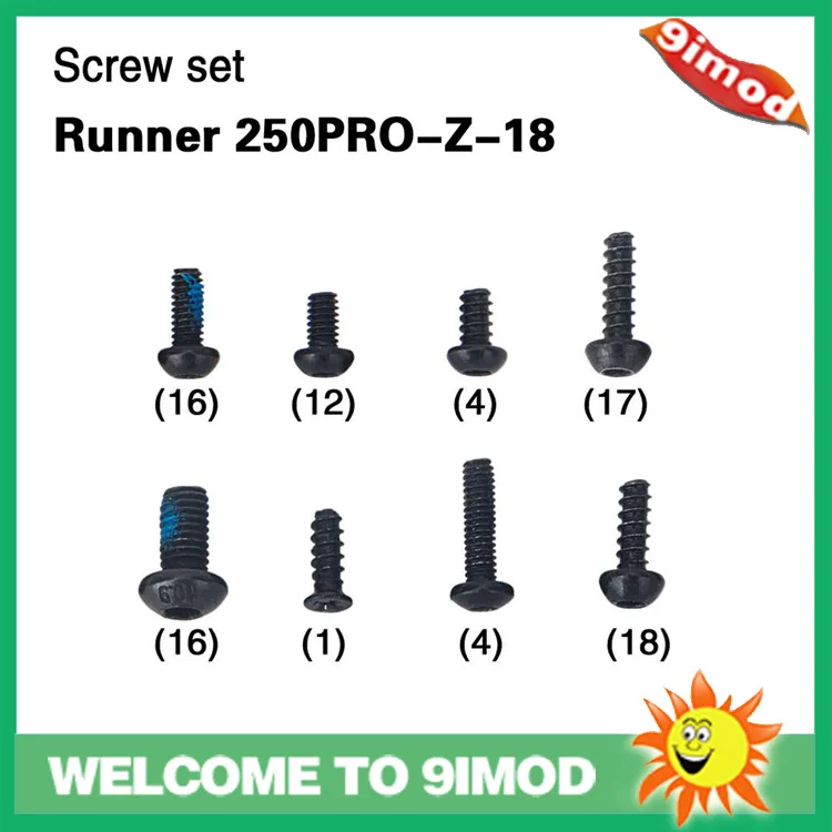 Комплект винтов Walkera Runner 250PRO-Z-18
Комплект винтов Walkera Runner 250PRO-Z-18