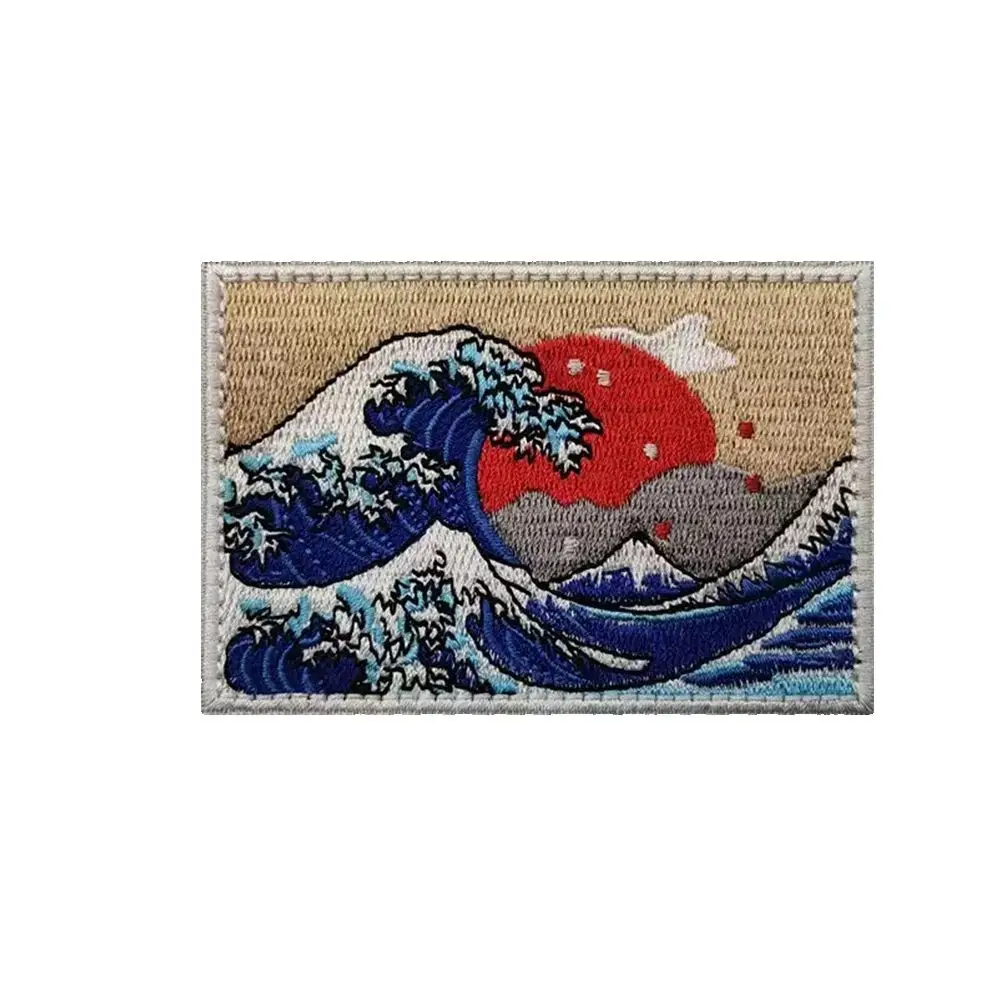 The Great Wave off Kanagawa Embroidered Patch, ukiyo-e painting Morale Badge with Hook & Loop for Jacket, Backpack
The Great Wave off Kanagawa Embroidered Patch, ukiyo-e painting Morale Badge with Hook & Loop for Jacket, Backpack