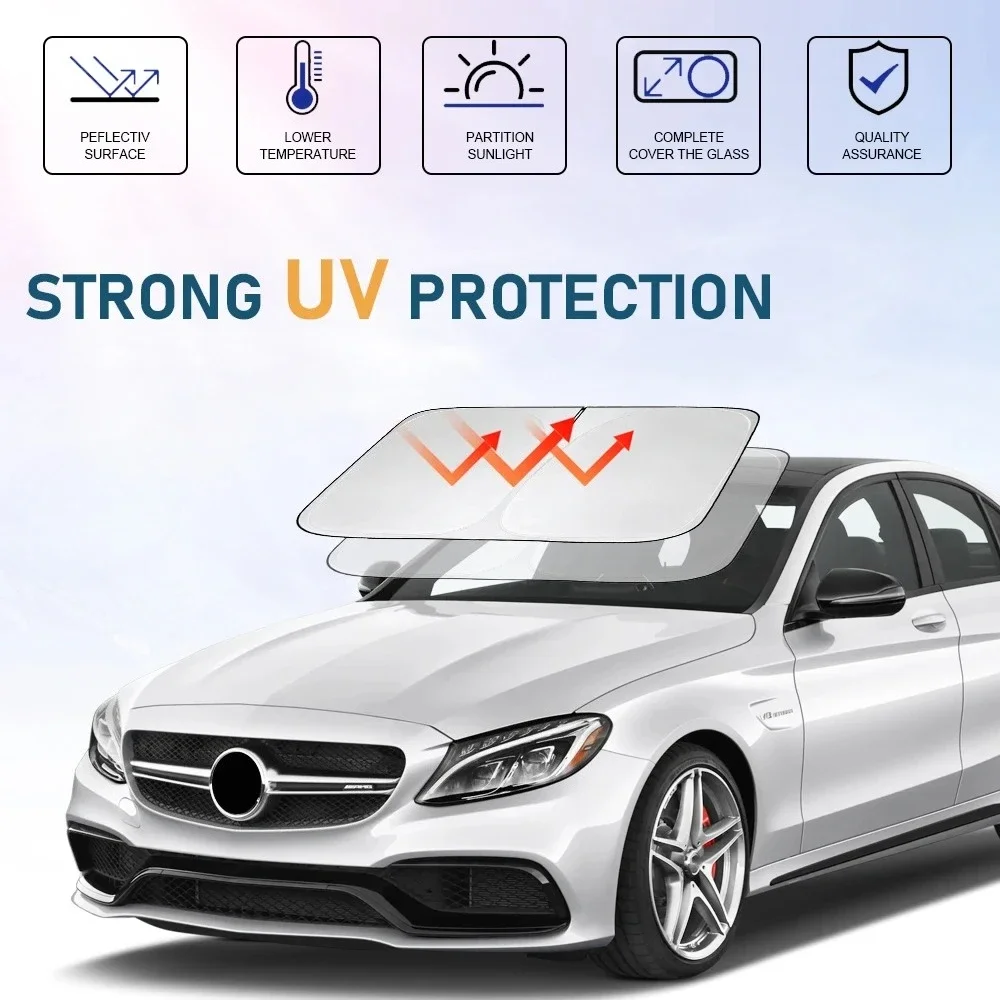 Windshield Sunshade Sunvisor Cover Windowshade for Mercedes-Benz C Class W205 C250 C300 C400 2015-2021 Accessories
Windshield Sunshade Sunvisor Cover Windowshade for Mercedes-Benz C Class W205 C250 C300 C400 2015-2021 Accessories