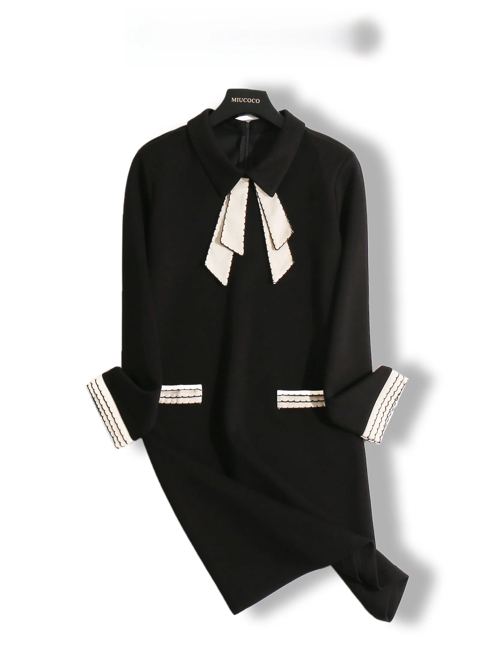 Comfortable Black A-Line Dress Women's Fashion High Waist Long Sleeve Midi Dress Spring Autumn Season Small Fragrance Style
Comfortable Black A-Line Dress Women's Fashion High Waist Long Sleeve Midi Dress Spring Autumn Season Small Fragrance Style