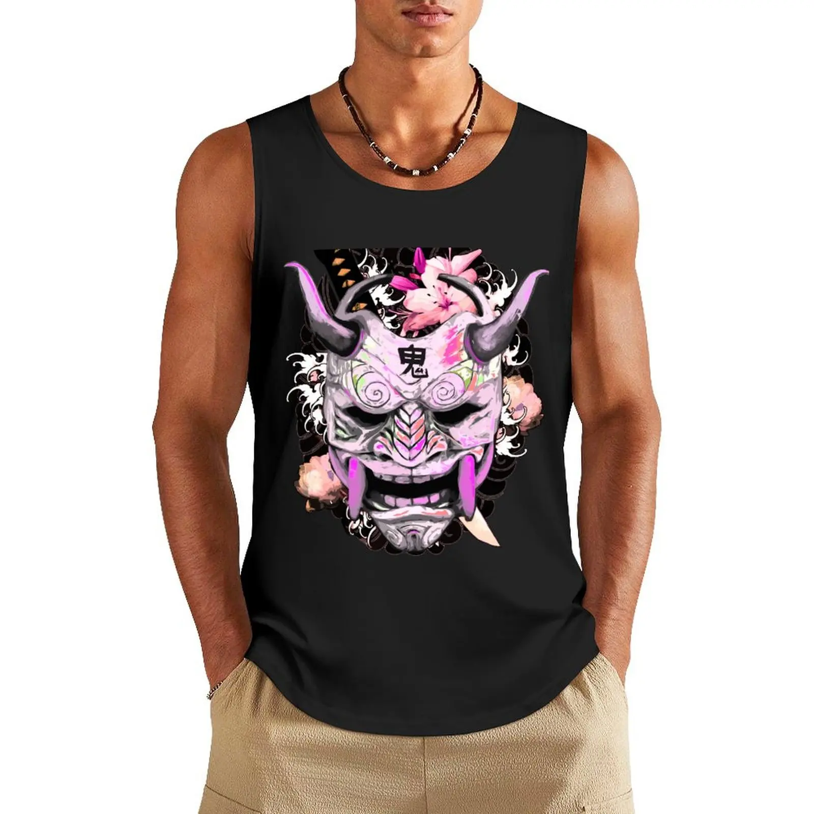 Irezumi Oni Katana Pink Tank Top mens gym clothes Man summer clothes Sports shirt man
Irezumi Oni Katana Pink Tank Top mens gym clothes Man summer clothes Sports shirt man