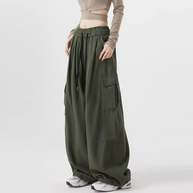 Summer Women's Loose Fit Straight Leg Cotton Work Trousers High Waist Casual Long Pants Slimming Effect American Style
Summer Women's Loose Fit Straight Leg Cotton Work Trousers High Waist Casual Long Pants Slimming Effect American Style
