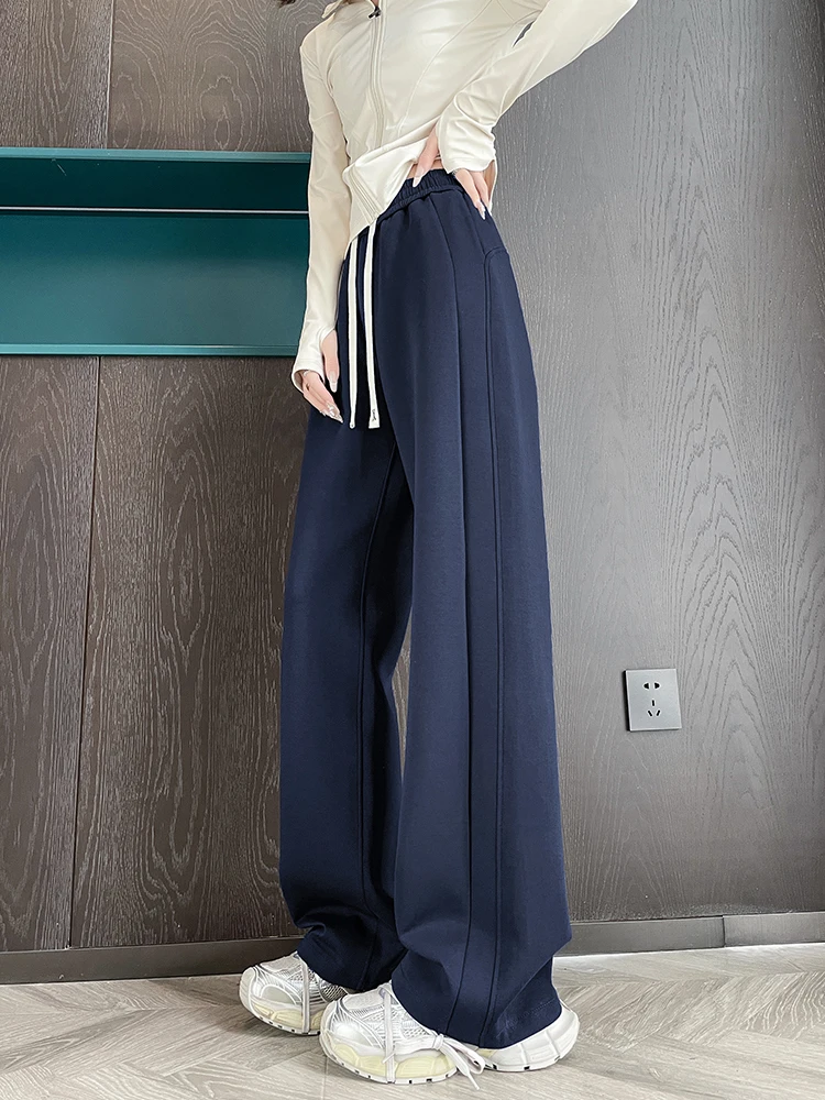 Spring Autumn Wide Leg Pants Women's High Waist Drapey Trousers Long Version for Tall Pear aped Body Bla Lulu Pants
Spring Autumn Wide Leg Pants Women's High Waist Drapey Trousers Long Version for Tall Pear aped Body Bla Lulu Pants