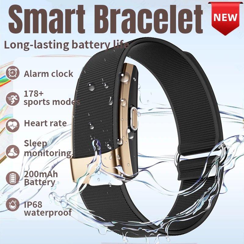 25 Days Battery Life Smart Band IP68 Heart Rate Sleep Monitoring 178+ Sports Modes Smart Bracelet Designed For Fitness Trackers
25 Days Battery Life Smart Band IP68 Heart Rate Sleep Monitoring 178+ Sports Modes Smart Bracelet Designed For Fitness Trackers