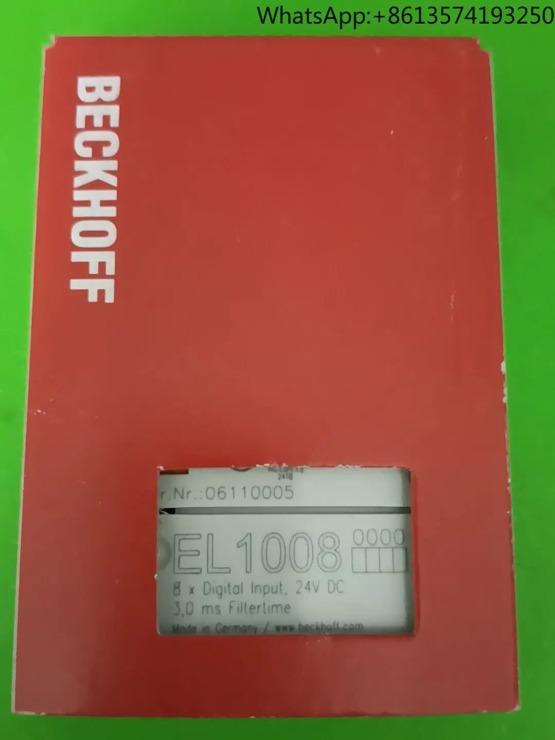 Beckhoff module EL1008 brand new original genuine spot
Beckhoff module EL1008 brand new original genuine spot