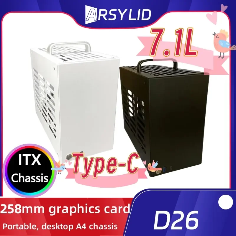 D26 A4 корпус материнская плата Mini ITX игровой компьютер 50 мм поддержка радиатора 258 мм видеокарта I7 17*19 см корпус
D26 A4 корпус материнская плата Mini ITX игровой компьютер 50 мм поддержка радиатора 258 мм видеокарта I7 17*19 см корпус