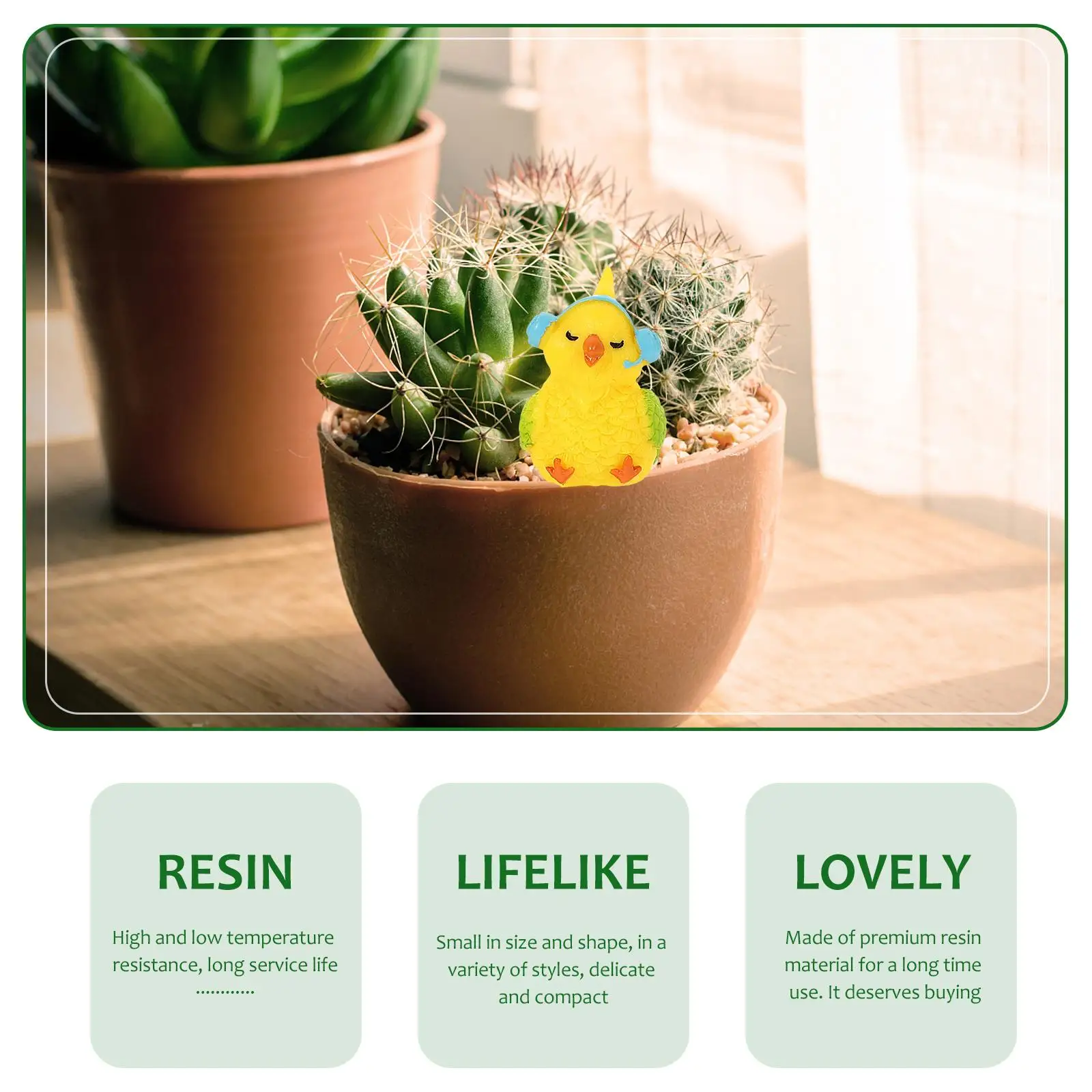 12 Pcs Cartoon Bird Micro Landscape Bonsai Small Ornaments Miniature Statue Prop Resin Decoration Figurine
12 Pcs Cartoon Bird Micro Landscape Bonsai Small Ornaments Miniature Statue Prop Resin Decoration Figurine