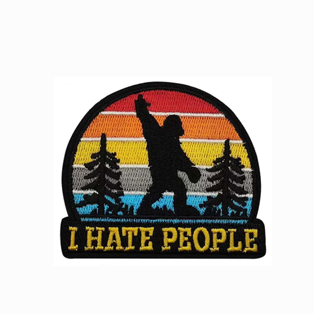 Bigfoot I Hate People Embroidered Patch, Funny Retro Sunset Tactical Morale Badge, Hook and Loop, for Backpack Vest
Bigfoot I Hate People Embroidered Patch, Funny Retro Sunset Tactical Morale Badge, Hook and Loop, for Backpack Vest