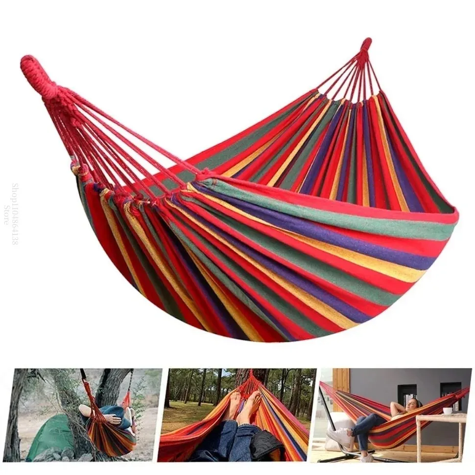 1pc Outdoor Canvas Hammock Camping Swing Hammock with Tree Ropes Load-bearing Up to 100kg Perfect for Garden Patio Backyard
1pc Outdoor Canvas Hammock Camping Swing Hammock with Tree Ropes Load-bearing Up to 100kg Perfect for Garden Patio Backyard