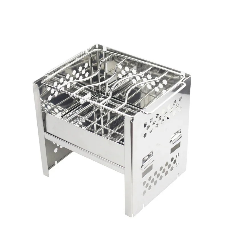 Portable Stainless Steel BBQ Grill, Safe and Lightweight Barbecue Grill, Firewood Stove for Lighting, Charcoal and Heating
Portable Stainless Steel BBQ Grill, Safe and Lightweight Barbecue Grill, Firewood Stove for Lighting, Charcoal and Heating