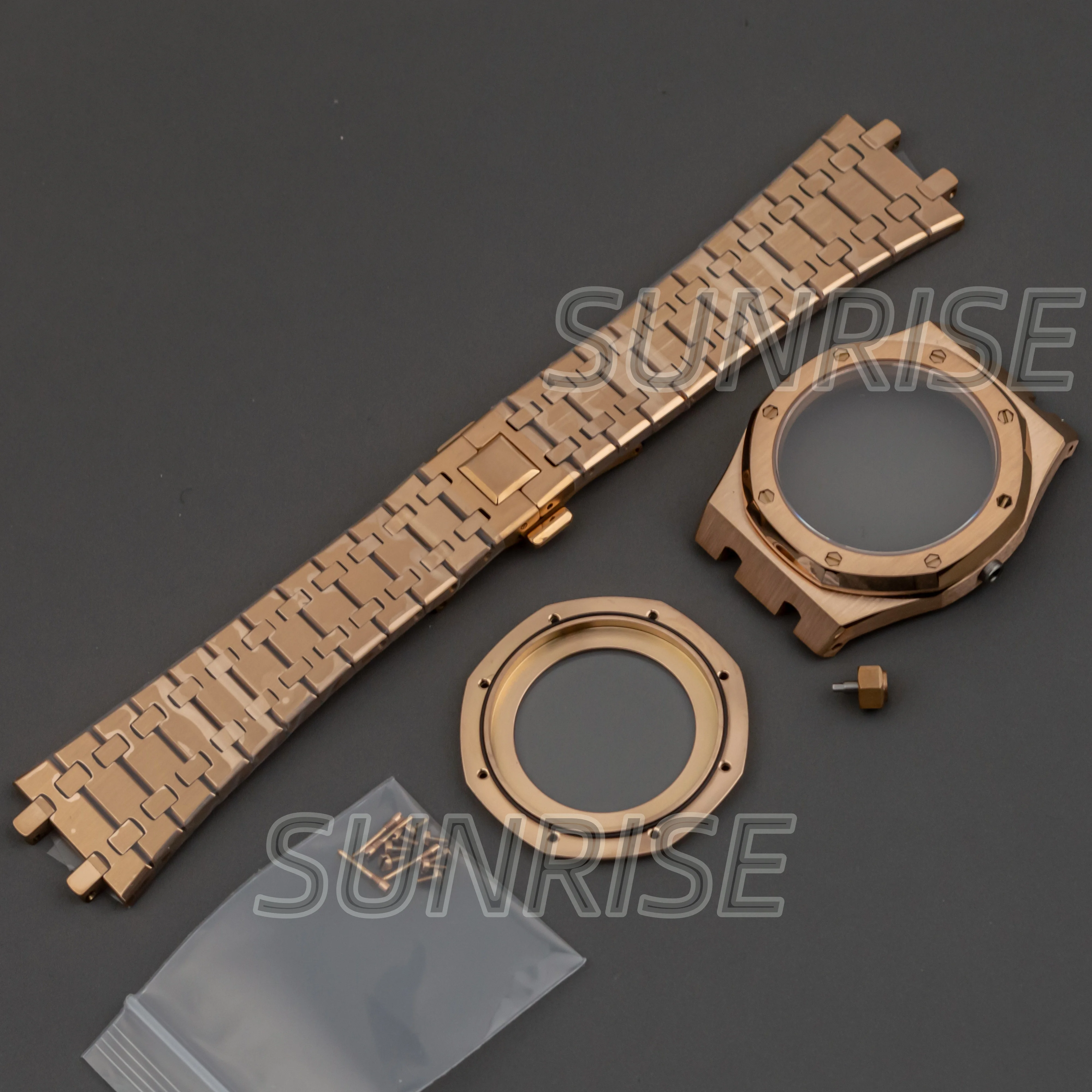 for Royal Oak 41mm Stainless Steel NH35 Watch Case Strap Bracelet Sapphire Glass Waterproof for NH35 NH36 movement 31.8mm Dial
for Royal Oak 41mm Stainless Steel NH35 Watch Case Strap Bracelet Sapphire Glass Waterproof for NH35 NH36 movement 31.8mm Dial