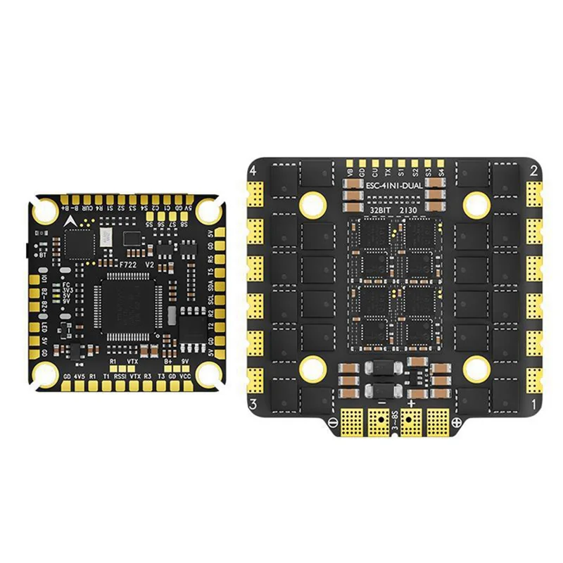 AAAEL-F780 V2 FC&ESC FPV Stack F722 V2 Flight Controller 80A AM32 ESC 8S Model Aircraft Crossing Machine FPV