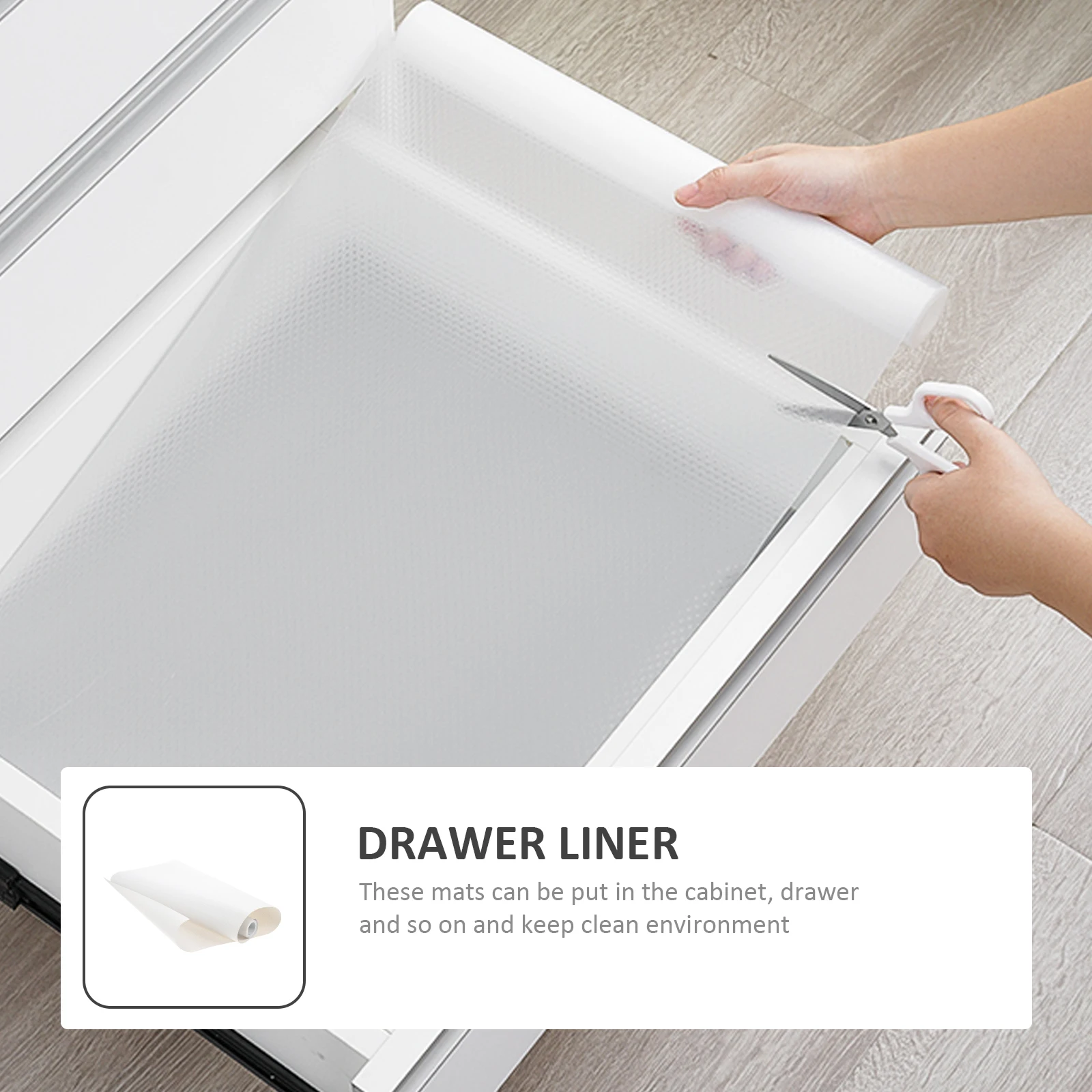 Waterproof Drawer 1 Roll Multi-Function Cabinet Mat Household Shelf Fridge Liner Non-Slip Moisture-Proof Easy Clean Fast Drying
Waterproof Drawer 1 Roll Multi-Function Cabinet Mat Household Shelf Fridge Liner Non-Slip Moisture-Proof Easy Clean Fast Drying