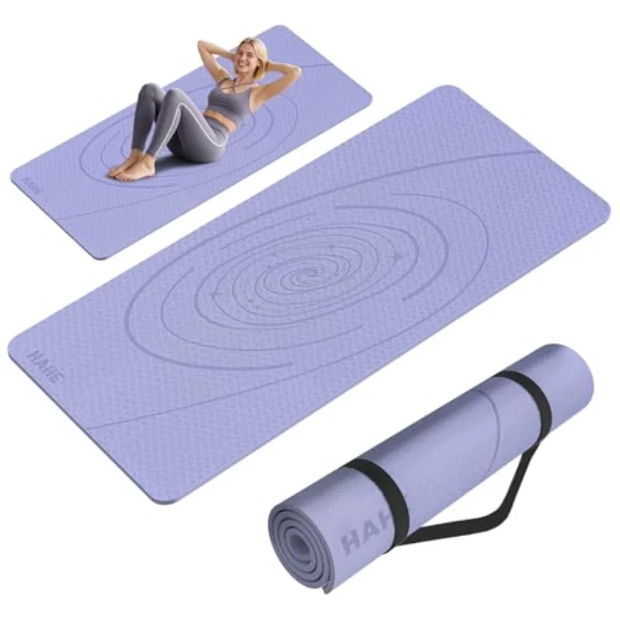 Large Yoga Mat Thick, 76"x32"x0.31"Wide POE Exercise Mat with Non-Slip Surface and Carry Strap, Anti-Tear Workout Mat for Yoga,
Large Yoga Mat Thick, 76"x32"x0.31"Wide POE Exercise Mat with Non-Slip Surface and Carry Strap, Anti-Tear Workout Mat for Yoga,