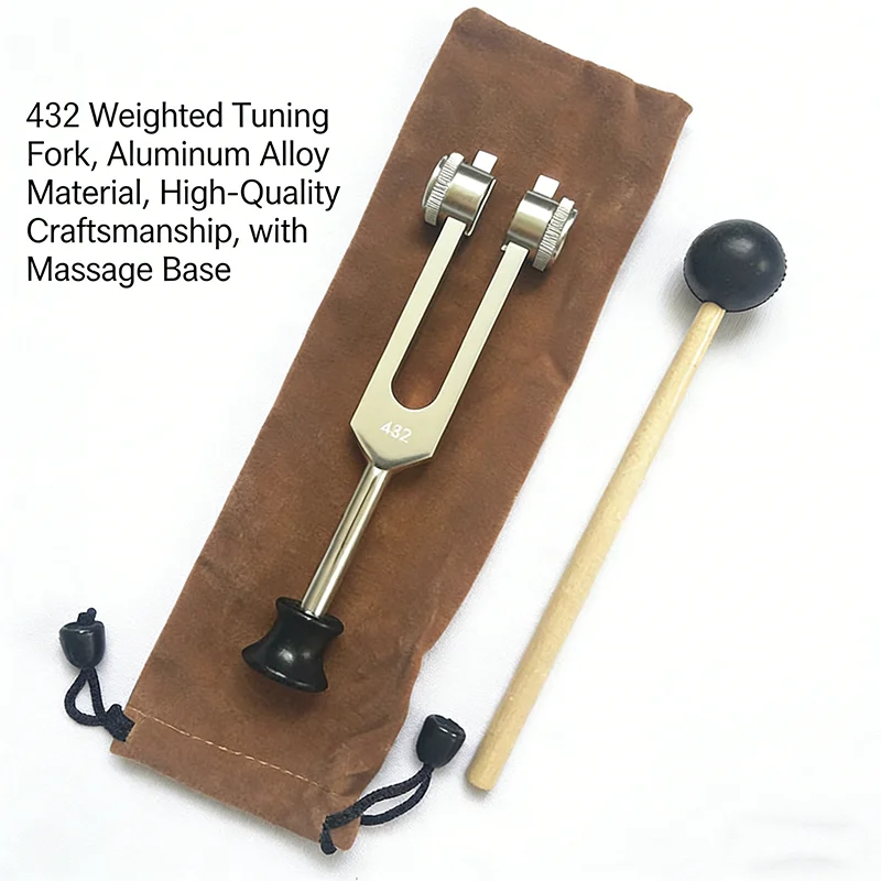 432Hz Tuning Fork with Base & Mallet, Aluminum Alloy Sound Therapy Tool for Yoga Meditation Relaxation
432Hz Tuning Fork with Base & Mallet, Aluminum Alloy Sound Therapy Tool for Yoga Meditation Relaxation
