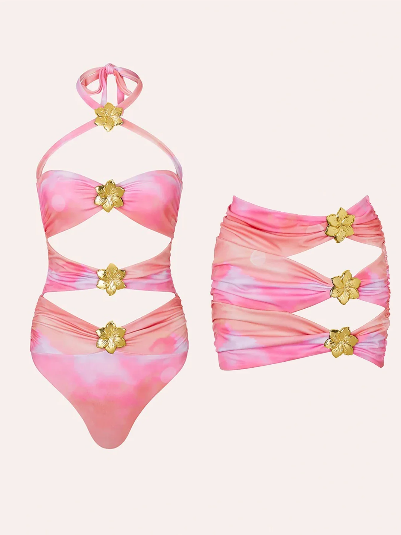 2025 New Arrival Pants Set With Women Swimsuit Fashion Halter Cut Out Lady Swimwear Summer Holiday Outfits Female Beach Wear
2025 New Arrival Pants Set With Women Swimsuit Fashion Halter Cut Out Lady Swimwear Summer Holiday Outfits Female Beach Wear