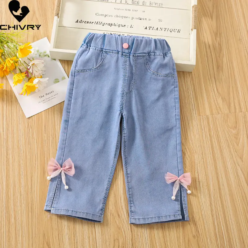 Summer Girls Jeans New 2023 Baby Girl Thin Anti Mosquito Bowknot Denim Wide Leg Pants Kids Fashion Solid Breathable Trousers
Summer Girls Jeans New 2023 Baby Girl Thin Anti Mosquito Bowknot Denim Wide Leg Pants Kids Fashion Solid Breathable Trousers