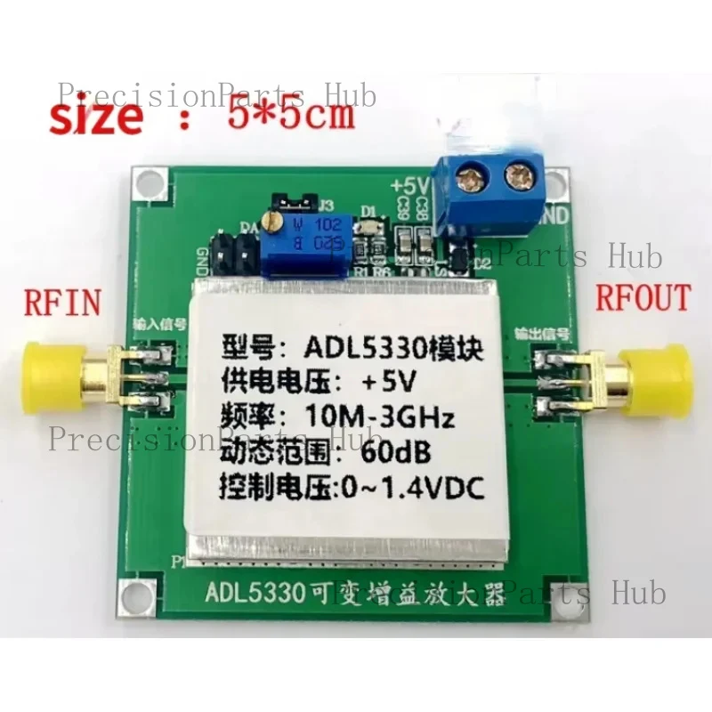 ADL5330 Module VGA10MHz-3GHz Wideband Gain Power Control RF ADL5330 VGA10MHz-3GHz RF Amplifie
ADL5330 Module VGA10MHz-3GHz Wideband Gain Power Control RF ADL5330 VGA10MHz-3GHz RF Amplifie