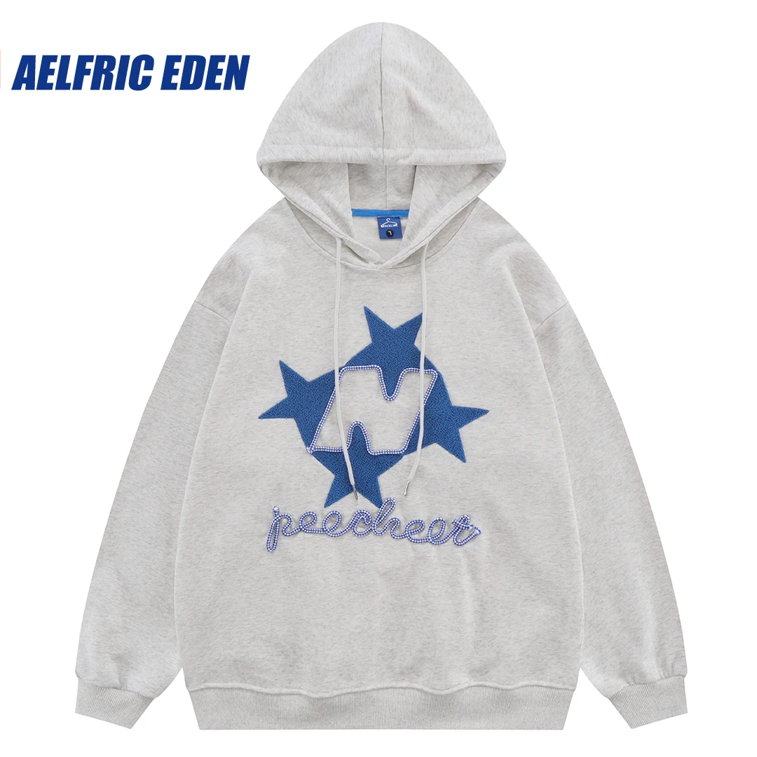 Aelfric Eden Stellaris Embroidered Hoodie Y2K Star Letters Pullover Streetwear Hip-hop Retro Splicing Harajuku Casual Hoodie
Aelfric Eden Stellaris Embroidered Hoodie Y2K Star Letters Pullover Streetwear Hip-hop Retro Splicing Harajuku Casual Hoodie