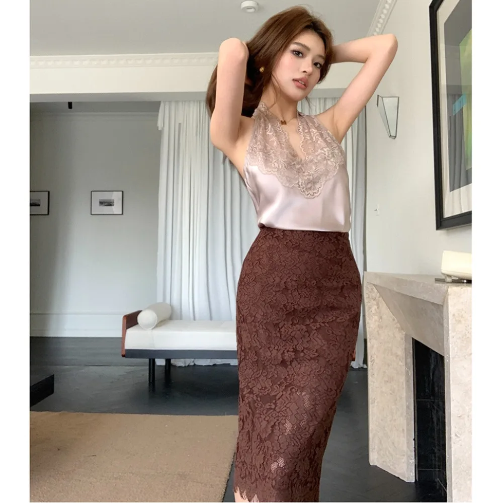 2025 Spring Summer New Style Designer High Waist Hip Skirt for Women Lace Midi Skirts Women's Wear to Work Elegant South Korea
2025 Spring Summer New Style Designer High Waist Hip Skirt for Women Lace Midi Skirts Women's Wear to Work Elegant South Korea