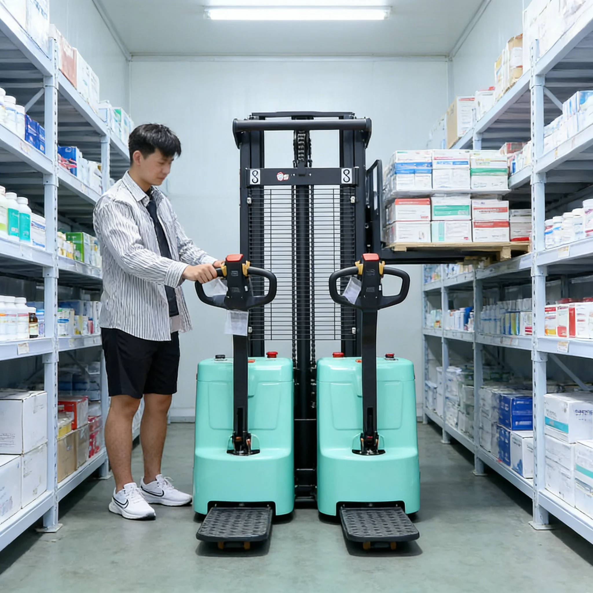 Electric Walkie Stacker 1.5T 2.5m Lifting Range High Efficiency Battery Lifter For Fast Paced Logistics
Electric Walkie Stacker 1.5T 2.5m Lifting Range High Efficiency Battery Lifter For Fast Paced Logistics