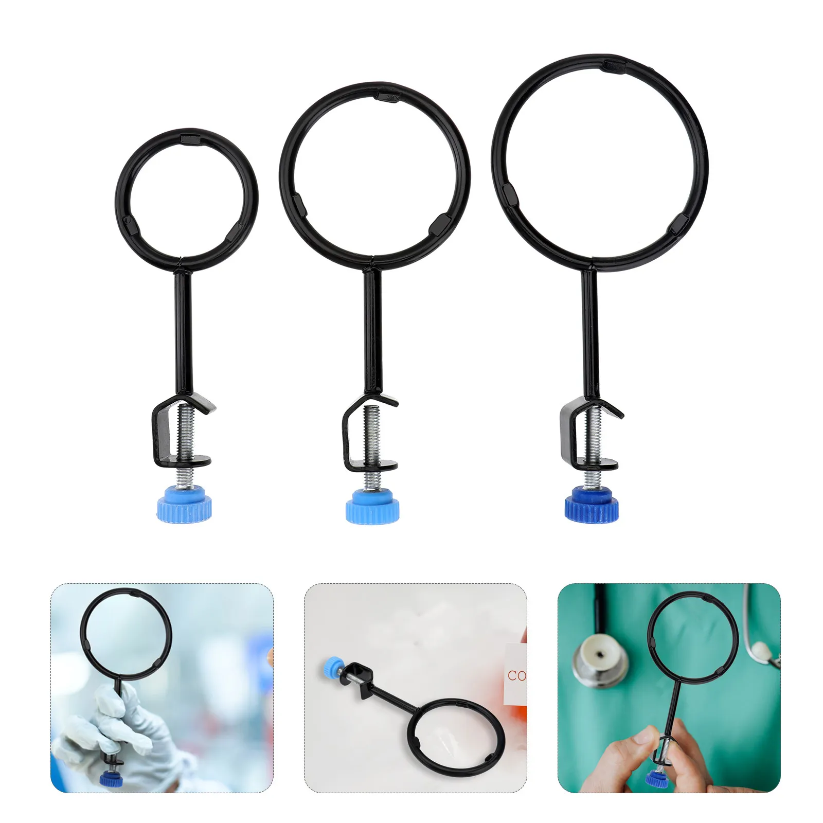 3Pcs Iron Laboratory Support Retort Ring Set Corrosion Resistant Rust Proof Laboratory Clamp for Experimental Use
3Pcs Iron Laboratory Support Retort Ring Set Corrosion Resistant Rust Proof Laboratory Clamp for Experimental Use