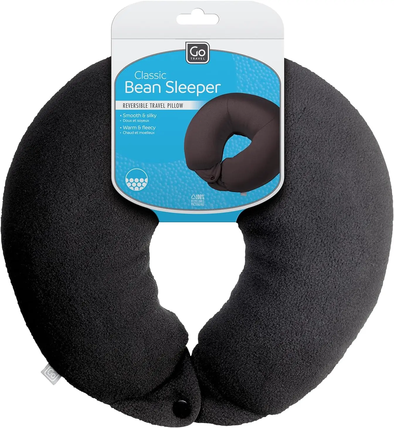 Classic Bean Sleeper Travel Pillow, Reversible Micro Polybean Neck Pillow for Airplane Bus Car Train, Soft Comfortable Support
Classic Bean Sleeper Travel Pillow, Reversible Micro Polybean Neck Pillow for Airplane Bus Car Train, Soft Comfortable Support