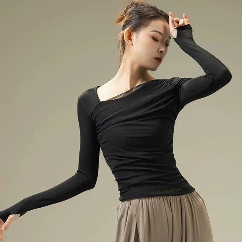 Long Sleeved Latin Dance Slimming Fit Tops Practice Chacha Rumba Tango Adult Latin Modern Costumes Performance Wear DQL10132
Long Sleeved Latin Dance Slimming Fit Tops Practice Chacha Rumba Tango Adult Latin Modern Costumes Performance Wear DQL10132