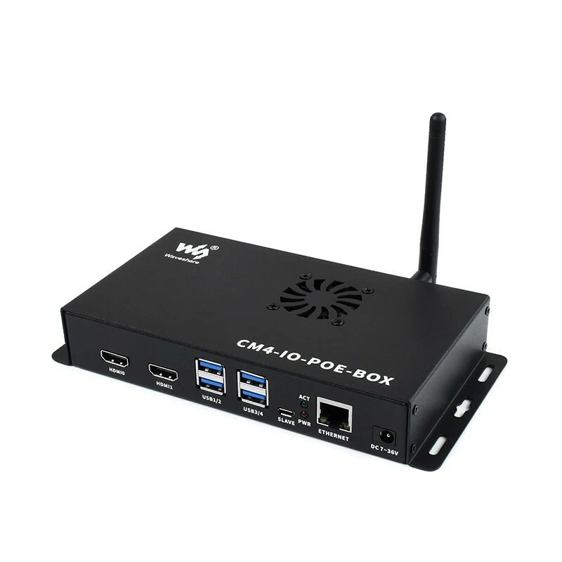 Z CM4-IO-POE-BOX PoE Mini Computer w/ Metal Case Cooling Fan For Pi PC Module 4
Z CM4-IO-POE-BOX PoE Mini Computer w/ Metal Case Cooling Fan For Pi PC Module 4