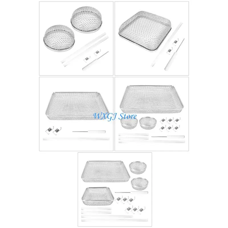 37JE High Temperature Resistant Motorhome Vent Cover Set Stainless Steel Mesh With Silicone Seal For Camping Vehicles 1 Pair
37JE High Temperature Resistant Motorhome Vent Cover Set Stainless Steel Mesh With Silicone Seal For Camping Vehicles 1 Pair