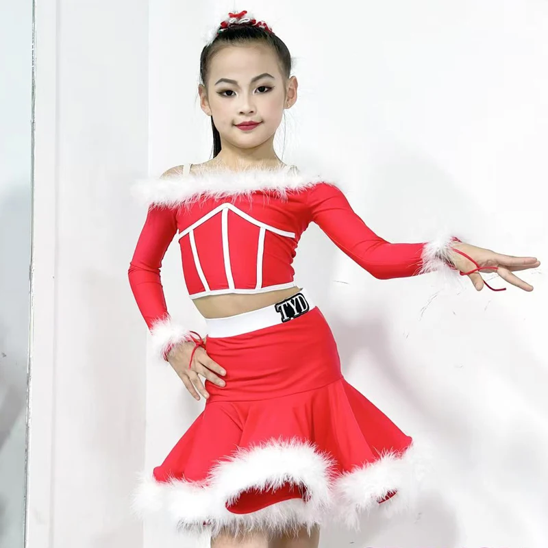 Модная национальная стандартная одежда для бальных танцев, красный костюм для соревнований по латинским танцам, платье для выступлений в латинских танцах для девочек 11142
Модная национальная стандартная одежда для бальных танцев, красный костюм для соревнований по латинским танцам, платье для выступлений в латинских танцах для девочек 11142