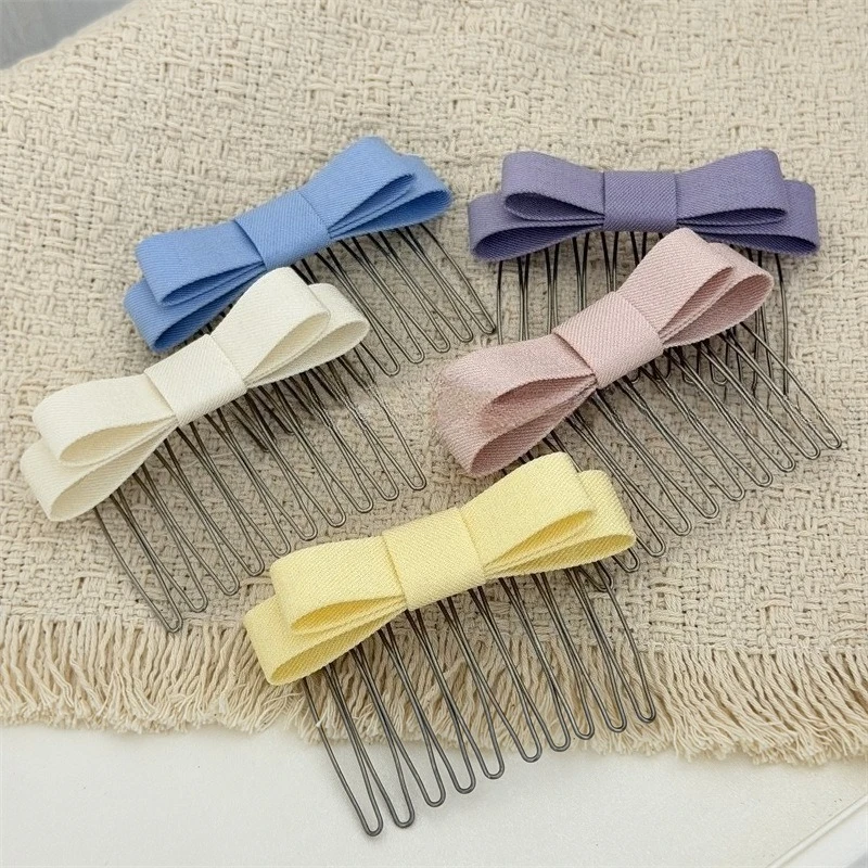 Colorful Bow Hair Comb Women Hair Accessories Fashion Hairpin Hair Styling Tool Elegant HairClips for Women
Colorful Bow Hair Comb Women Hair Accessories Fashion Hairpin Hair Styling Tool Elegant HairClips for Women