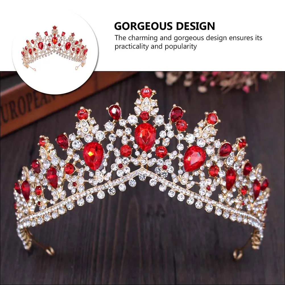 Bridal Crown Crystal Rhinestones Elegant Wedding Accessories Baroque Style Headdress Hairstyle Tools For Parties Festivals
Bridal Crown Crystal Rhinestones Elegant Wedding Accessories Baroque Style Headdress Hairstyle Tools For Parties Festivals