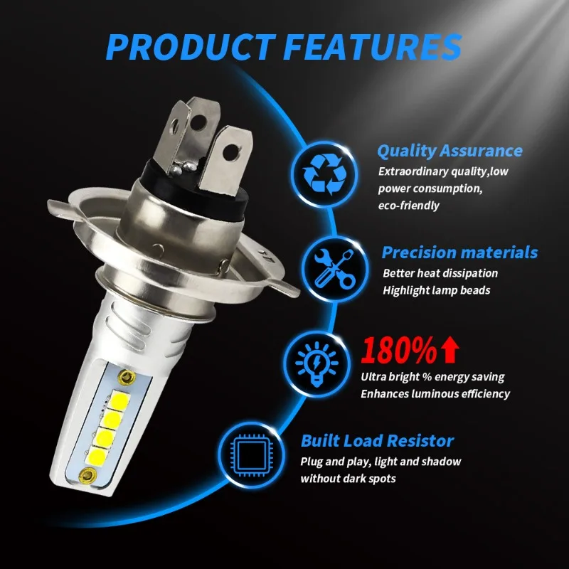 Volodymyr 2PCS H7 LED Headlight Bulbs High Low Beam 6500K Super White Lights Car Fog Lights Auto DRL H8 H11 Cob Chips 12/24V 24W
Volodymyr 2PCS H7 LED Headlight Bulbs High Low Beam 6500K Super White Lights Car Fog Lights Auto DRL H8 H11 Cob Chips 12/24V 24W