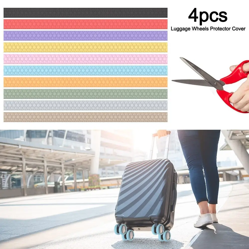 4Pcs Silicone Luggage Wheels Protector Cover Anti-slip Reduce Noise Luggage Caster Shoes Can Be Cropped Shock Absorption
4Pcs Silicone Luggage Wheels Protector Cover Anti-slip Reduce Noise Luggage Caster Shoes Can Be Cropped Shock Absorption